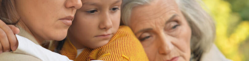 family members grieving over the loss of a loved one