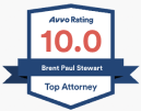 avvo top attorney brent stewart with 10 rating