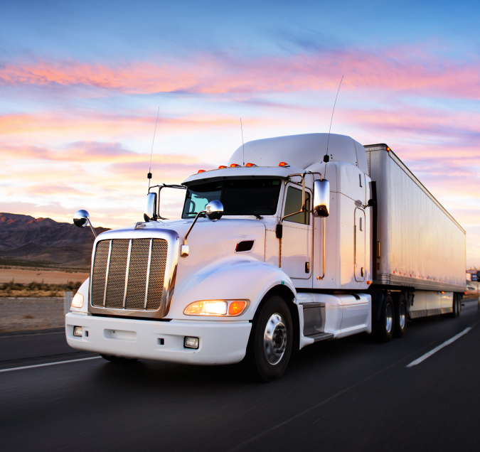 truck on highway