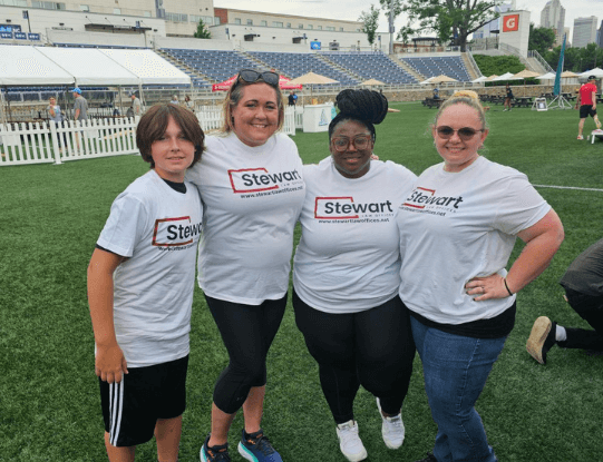Stewart Law Offices' team during the sponsorship Sponsorship of Live TV Coverage For Meck Mile